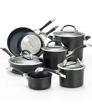 Circulon Symmetry Hard Anodized Nonstick 11-Piece Cookware Set, Black