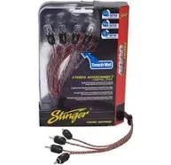 NEW! Stinger SI4417 17 ft 4-Channel 4000 Series RCA Audio Interconnect Cable