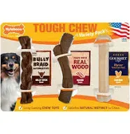 New ! Nylabone Tough Dog Chew Variety Pack, 3-count