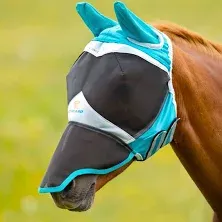 Shires Fine Mesh Fly Mask with Ears & Nose