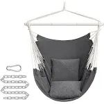 Hammock Chair with 2 Cushions Slate Gray