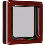 Cat Mate 4 Way Locking Cat Flap with Door Liner Brown