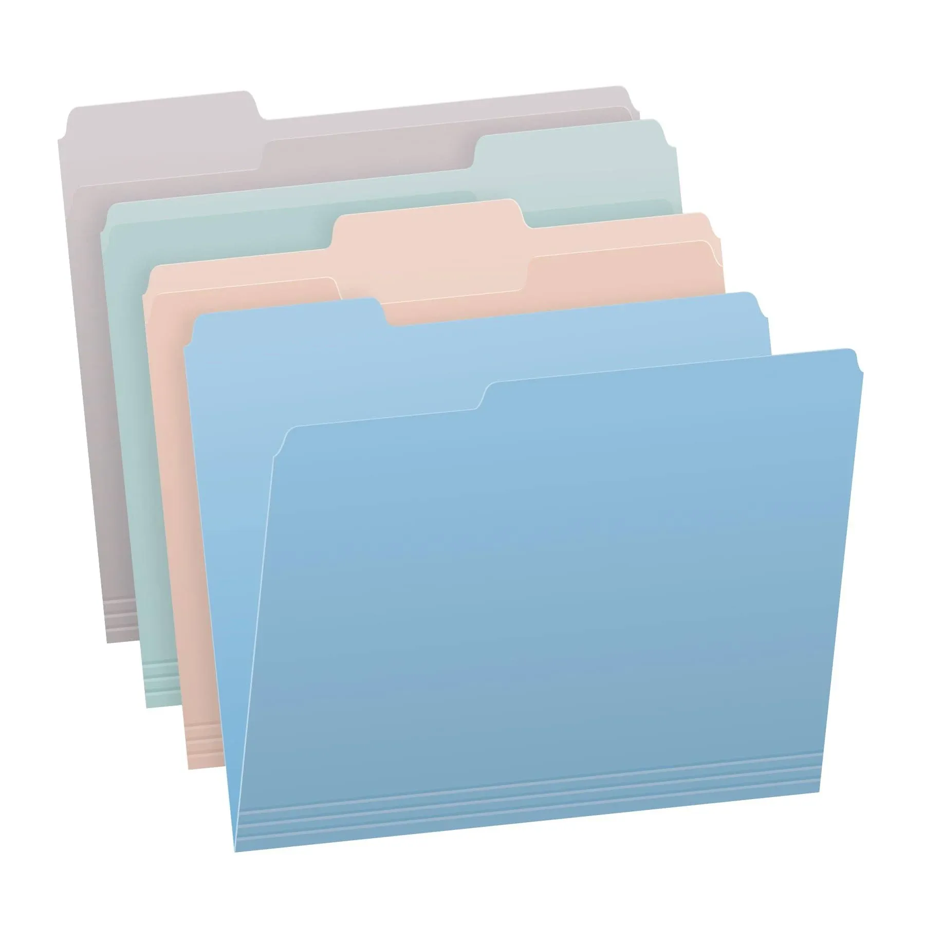 Pendaflex File Folders, Letter Size, Assorted Colors for Home, Office Pastel 