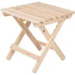 Shine Company Adirondack Square Folding Table - Natural