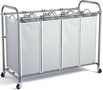 ROMOON 4 Bag Laundry Sorter Cart