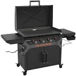 Blackstone Iron Forged 4 Burner Liquid Propane Outdoor Griddle with Hood