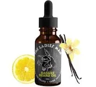 Badass Beard Care Oil For Men - The Ladies Man Scent, 1 oz - All Natural Ingredients, Keeps Beard and Mustache Full, Soft and Healthy