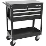 Ironton 30in. 4-Drawer Tool Cart - 33-7/8in.L x 17-5/8in.W x 39-1/8in.H, 500-Lb. Capacity