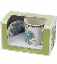 Portmeirion Botanic Garden Mug with Coaster NWT