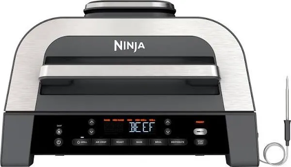 Ninja Refurbished Electric Indoor Grill Smart XL 6-in-1, Black