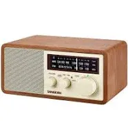 Sangean ra50562 am and fm bluetooth wooden cabinet radio multicolor