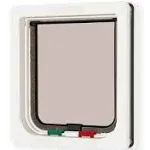 Cat Mate 4 Way Locking Flap White