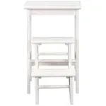 Boraam 36324 24" Folding Step Stool, White