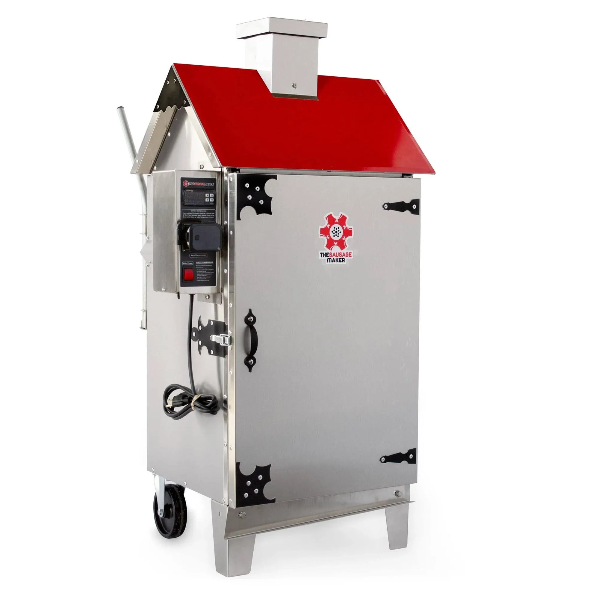 The Sausage Maker - 30 lb. Digital Smoker for Making Sausage, Ham, Fish and Brisket (red)