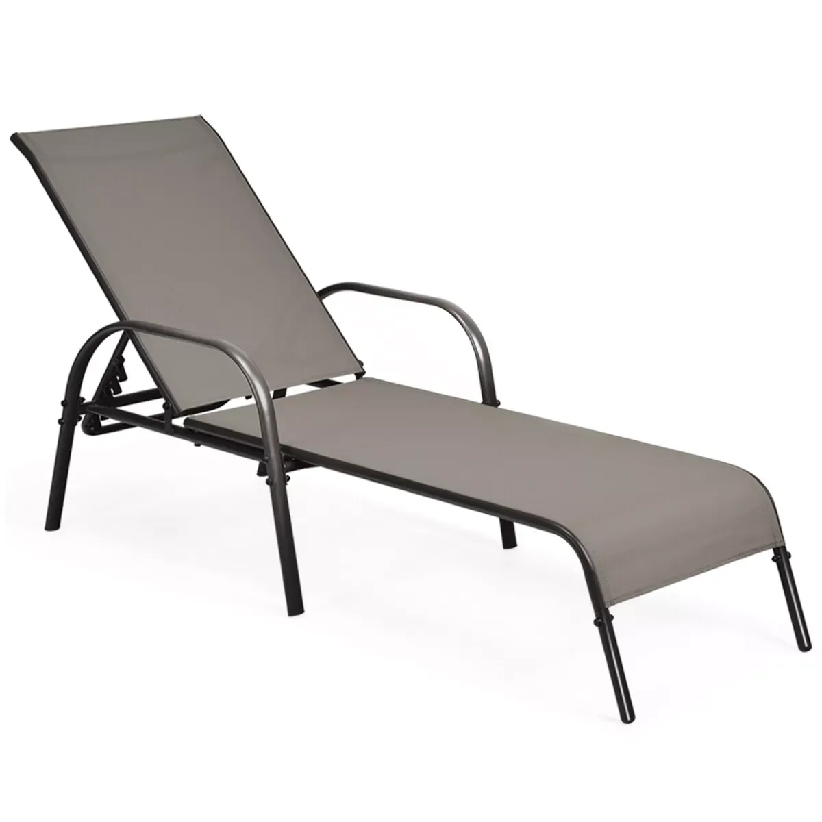 Costway Adjustable Patio Chaise Lounge Chair