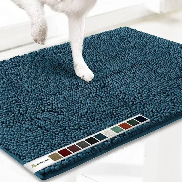 Muddy Mat Shown ON TV Highly Absorbent Microfiber Door Mat and Pet Rug Non Slip Thick Washable Area and Bath Mat Soft Chenille for Kitchen Bathroom