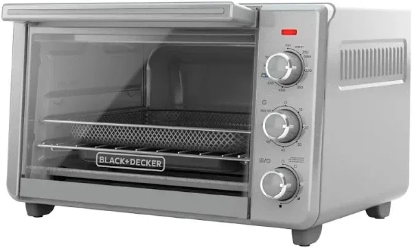 BLACK+DECKER  6-Slice Crisp 'N Bake Air Fry Toaster Oven, TO3217SS