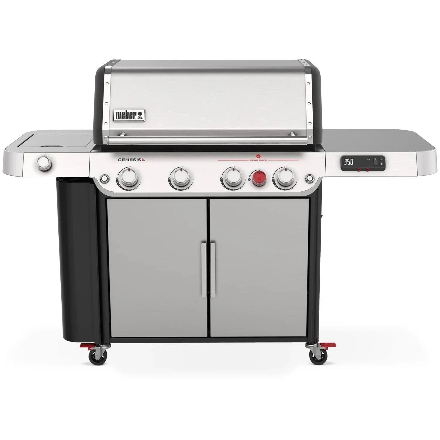 Weber - Genesis Smart SX-335 Natural Gas Grill - Stainless Steel