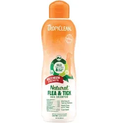 TropiClean Natural Flea & Tick Maximum Strength Shampoo for Dogs