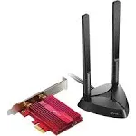 TP-Link Wi-Fi 6 AX3000 PCIe Wi-Fi Card (Archer TX3000E) Up to 2400Mbps Bluetooth 5.2 802.11AX Dual Band Wireless Adapter Manufacturer Refurbished