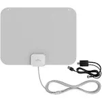 Mohu - Leaf Amplified Indoor HDTV Antenna 60-Mile Range - Gray