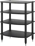 Pangea Audio Vulcan Four Shelf Audio Rack (Black)