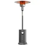 EAST OAK 48,000 BTU Bronze Patio Heater Double-Layer Stainless Steel and Wheels