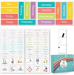 Visual Schedule for Kids with Autism | Daily Routine Chart for Kids Includes ...