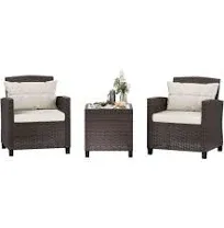 Shintenchi 3 Pieces Patio Furniture Set