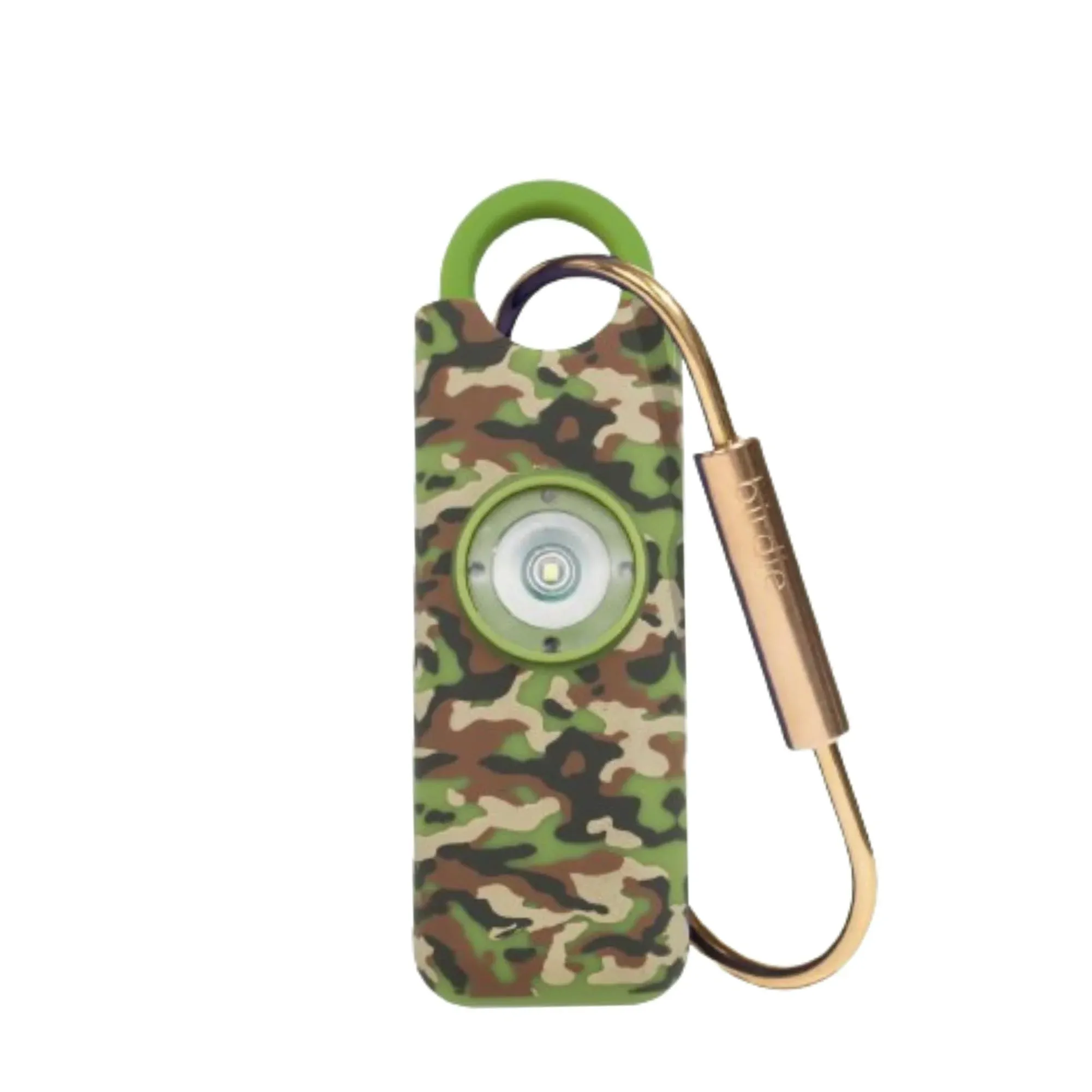 She’s Birdie–The Original Personal Safety Alarm for Women by Women–Loud Siren, Strobe Light and Key Chain in A Variety of Colors (Green Camo)