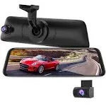 AUTO-VOX v5pro OEM Look Rear View Mirror Camera for Cars, 9.35'' Anti-Glare Ultrathin Touch Screen with Dual 1080p Super Night Vision Dash Camera