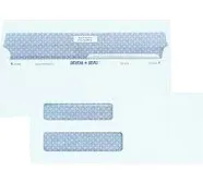 Quality Park Reveal N Seal 2-Window Check Envelope, #8 5/8, 3 5/8 x 8 5/8, White