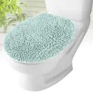 MAYSHINE Plush Shaggy Standard Toilet Seat Lid Cover