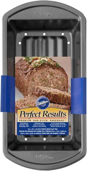 Perfect Results Premium Non-Stick Bakeware - Meatloaf Pan Set, Reduce the Fat...