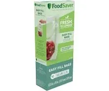 Foodsaver Easy Fill 1 Gallon Vacuum Sealer Bags, 10 Count