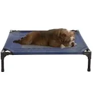 Elevated Dog Bed - 30x24-Inch Portable Pet Bed with Non-Slip Feet - Indoor/Outdoor Dog Bed or Puppy Cot for Pets up to 50lbs by PETMAKER (Gray)