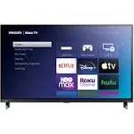 PHILIPS 32-Inch Class HD 720p Smart TV Borderless Refresh Rate 60Hz Compatible with Alexa and Google Assistant 32PFL6452/F7 (Refurbished)