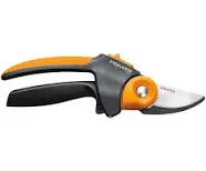 Fiskars Black/Orange Power Gear Softgrip Bypass Pruner 10 inch