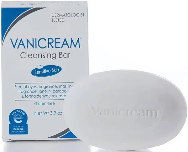 Vanicream Cleansing Bar 3.53oz Sensitive Skin Eczema Dermatologist Tested 2 Bars