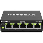 Netgear 5-Port Gigabit Ethernet Smart Managed Plus, Network Switch, Hub, Internet Splitter (GS305E)