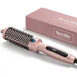 Terviiix 1.5 inch Thermal Brush Get Voluminous Style, Curling Iron Ceramic Double MCH Hot Brush Tourmaline Ionic Curling Wand, Digital Display 9