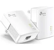 TP-Link Powerline Ethernet Adapter Starter Kit - AV1000 Gigabit Port, White 