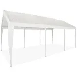 Huge 10&#039; x 20&#039; Canopy Party Tent Shelter Carport Pop-Up Canopy 8 Leg Steel Frame