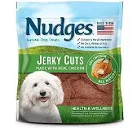 Nudges Jerky Cuts Dog Treats, Made in the USA with Natural Ingredients, Chicken 