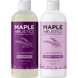 Lavender Essential Oil Aromatherapy Set - Lavender Shampoo and Conditioner Set for Women Sulfate and Paraben Free with Lavender Oil for Hair Skin and Nails Plus Nighttime Diffusing for Relaxation