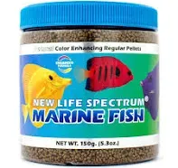 New Life Spectrum MARINE FISH Pellets 150g Natural Color Enhancing Fish Food