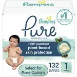 Pampers Pure Protection Diapers - Size 1 - 132 Count