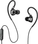 JLab Audio Fit 2.0 Bluetooth Wireless Sport Earbuds - Black