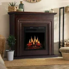 Electric Fireplace with Mantel Package Freestanding Fireplace Heater Corner Fire