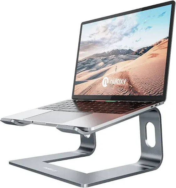 Nulaxy Laptop Stand Ergonomic Aluminum Laptop Computer Stand Detachable Laptop Riser Notebook Holder Stand Compatible with MacBook Air Pro Dell